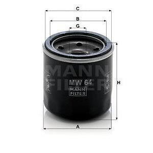 Olejový filtr MANN-FILTER MW 64
