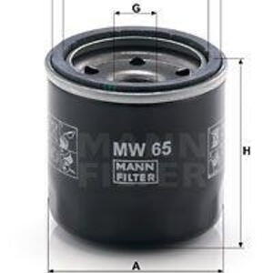 Olejový filtr MANN-FILTER MW 65