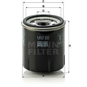 Olejový filtr MANN-FILTER MW 68