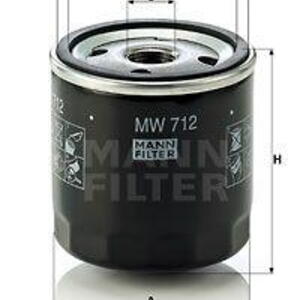 Olejový filtr MANN-FILTER MW 712 MW 712