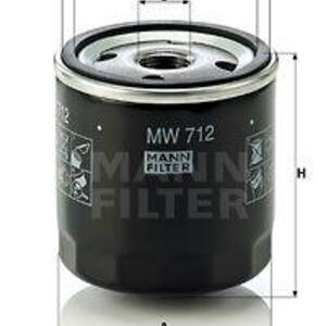 Olejový filtr MANN-FILTER MW 712