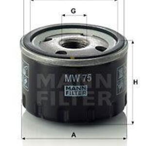Olejový filtr MANN-FILTER MW 75