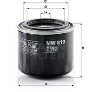 Olejový filtr MANN-FILTER MW 810