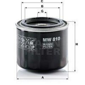 Olejový filtr MANN-FILTER MW 810