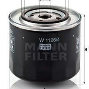 Olejový filtr MANN-FILTER W 1126 W 1126
