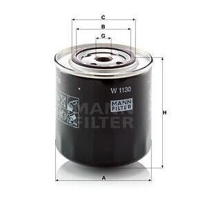 Olejový filtr MANN-FILTER W 1130
