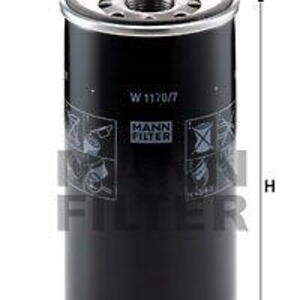 Olejový filtr MANN-FILTER W 1170/7 W 1170/7