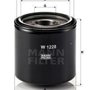 Olejový filtr MANN-FILTER W 1228 W 1228