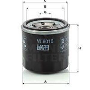 Olejový filtr MANN-FILTER W 6018