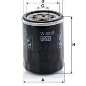Olejový filtr MANN-FILTER W 6019