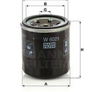 Olejový filtr MANN-FILTER W 6021