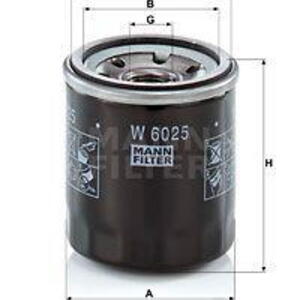 Olejový filtr MANN-FILTER W 6025