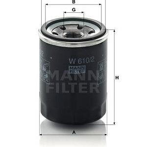Olejový filtr MANN-FILTER W 610/2