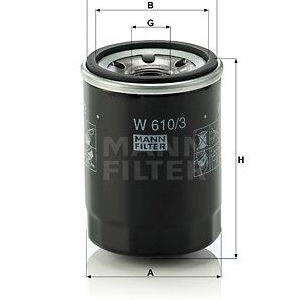 Olejový filtr MANN-FILTER W 610/3