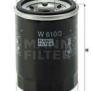 Olejový filtr MANN-FILTER W 610/3