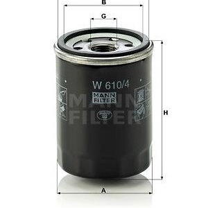 Olejový filtr MANN-FILTER W 610/4