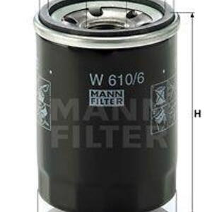 Olejový filtr MANN-FILTER W 610/6