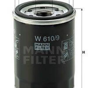 Olejový filtr MANN-FILTER W 610/9