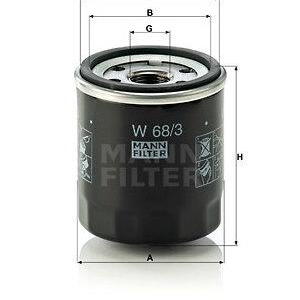 Olejový filtr MANN-FILTER W 68/3