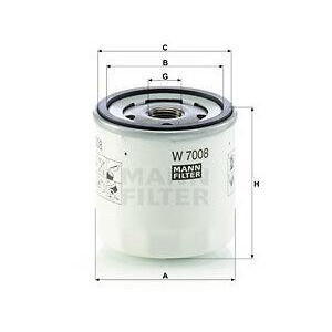 Olejový filtr MANN-FILTER W 7008