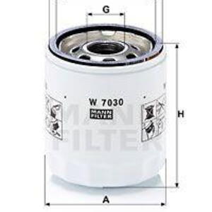 Olejový filtr MANN-FILTER W 7030