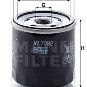 Olejový filtr MANN-FILTER W 7032