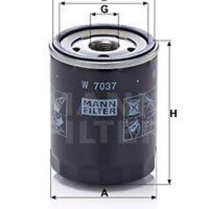 Olejový filtr MANN-FILTER W 7037