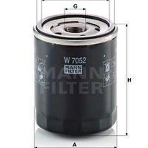 Olejový filtr MANN-FILTER W 7052 W 7052