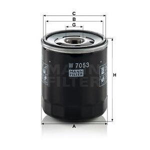 Olejový filtr MANN-FILTER W 7053