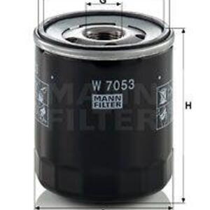 Olejový filtr MANN-FILTER W 7053