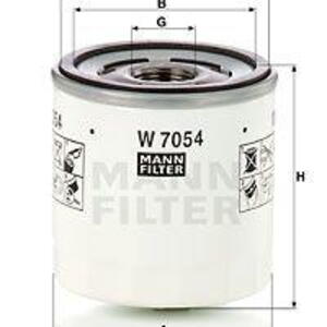 Olejový filtr MANN-FILTER W 7054