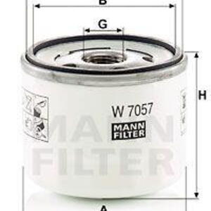 Olejový filtr MANN-FILTER W 7057