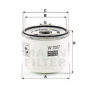 Olejový filtr MANN-FILTER W 7057