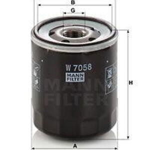 Olejový filtr MANN-FILTER W 7058 W 7058