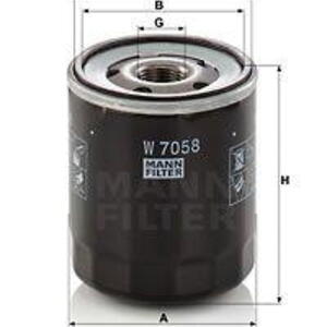Olejový filtr MANN-FILTER W 7058