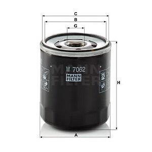 Olejový filtr MANN-FILTER W 7062