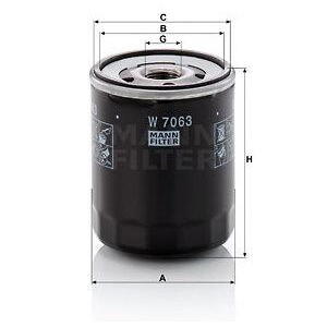 Olejový filtr MANN-FILTER W 7063