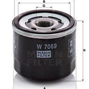 Olejový filtr MANN-FILTER W 7069 W 7069
