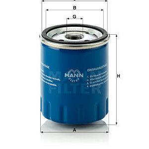 Olejový filtr MANN-FILTER W 712/15