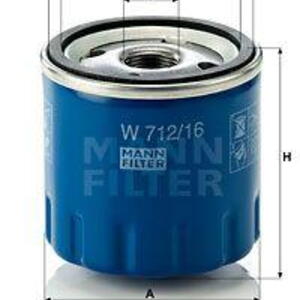 Olejový filtr MANN-FILTER W 712/16