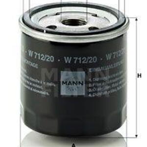 Olejový filtr MANN-FILTER W 712/20