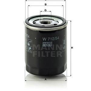 Olejový filtr MANN-FILTER W 712/54