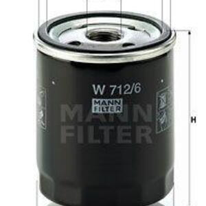 Olejový filtr MANN-FILTER W 712/6