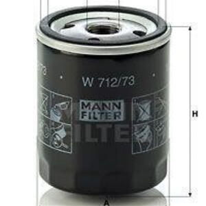 Olejový filtr MANN-FILTER W 712/73