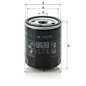 Olejový filtr MANN-FILTER W 712/73
