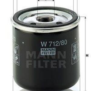 Olejový filtr MANN-FILTER W 712/80