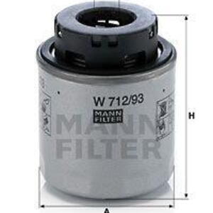 Olejový filtr MANN-FILTER W 712/93