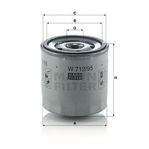 Olejový filtr MANN-FILTER W 712/95