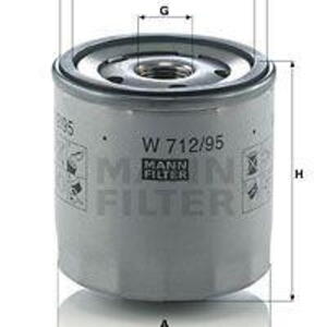 Olejový filtr MANN-FILTER W 712/95