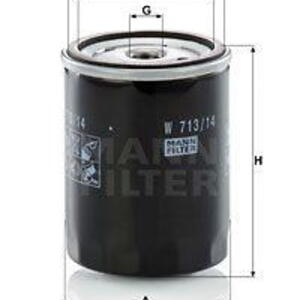 Olejový filtr MANN-FILTER W 713/14
